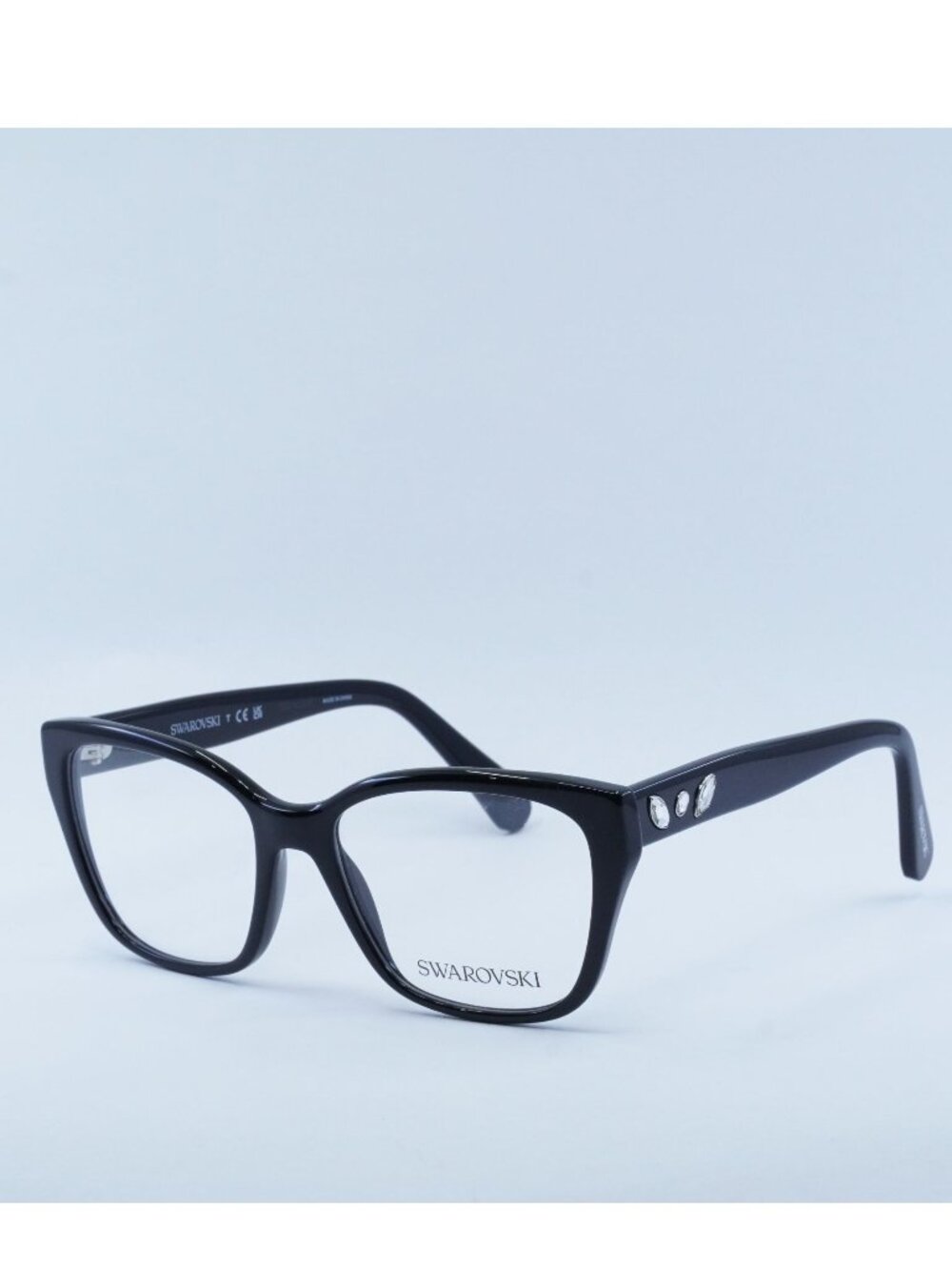 Swarovski SK2008 1001 Eyeglasses Black 53mm Geometric Frame
